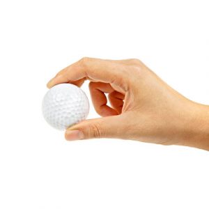 Golf ball, similar in size to a quarter cup portion size