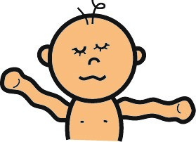 Image of baby - cartoon like